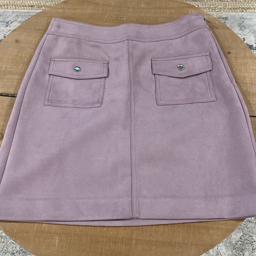 Loft faux suede skirt